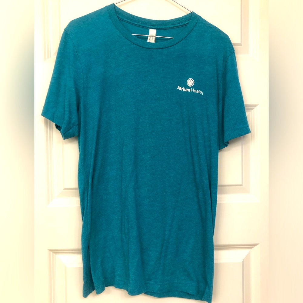 Teal Canvas Short Sleeve Shirt Medium
